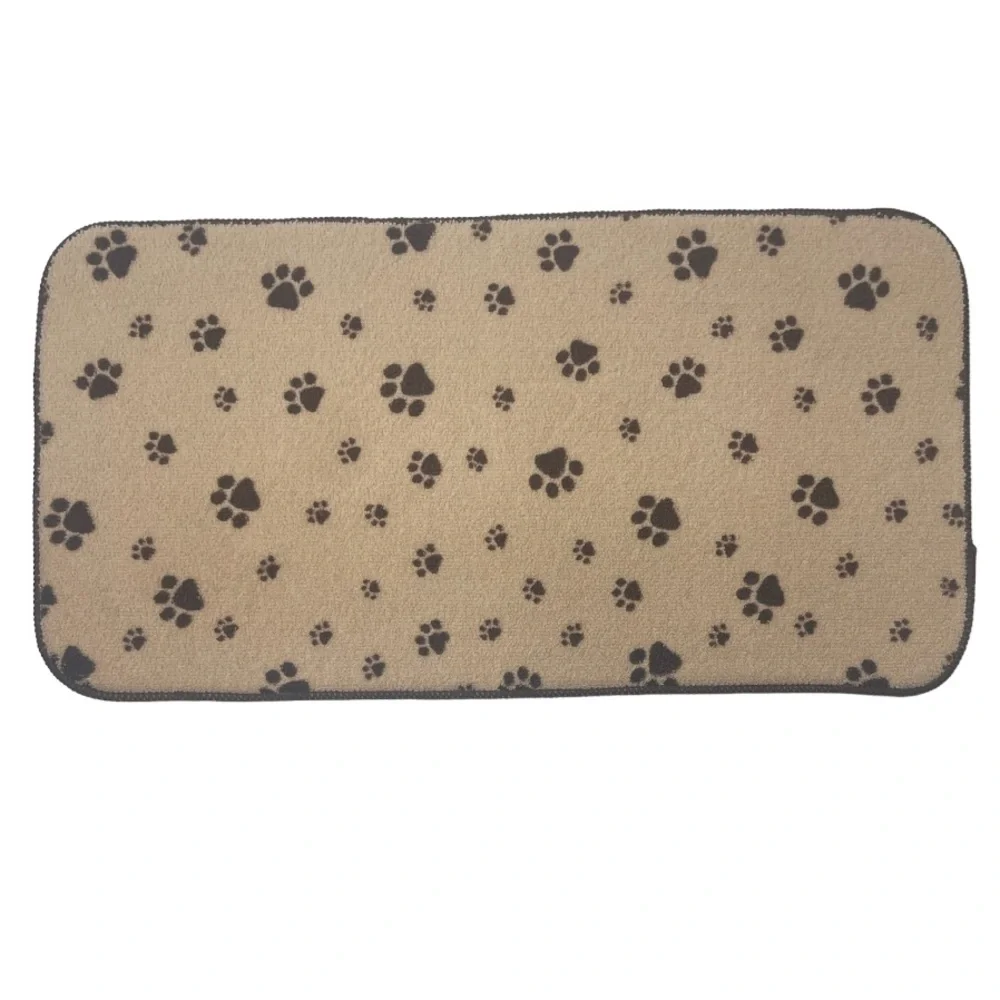 Animal Adventures White Plush Puppy Dog With Brown Ears & Pet Mat